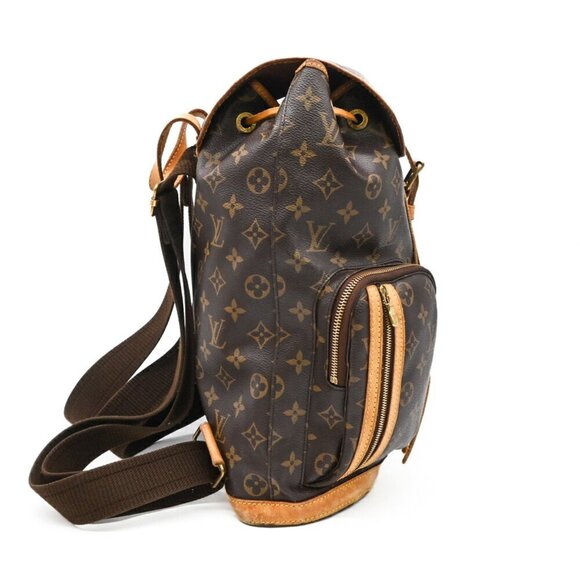 LOUIS VUITTON Brown Monogram Leather Backpack - Picture 3 of 16